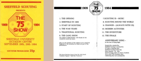 75 Show Programme